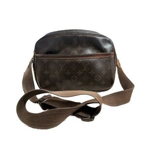 Louis Vuitton Brown Monogram Reporter Leather Bag